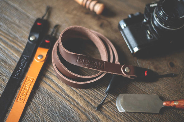 Cloverlily Kine Peak Design Leather Camera Strap | 3 Colours